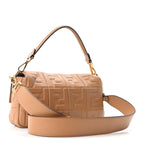 Nappa FF 1974 Embossed Baguette Miele Scuro