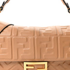 Nappa FF 1974 Embossed Baguette Miele Scuro