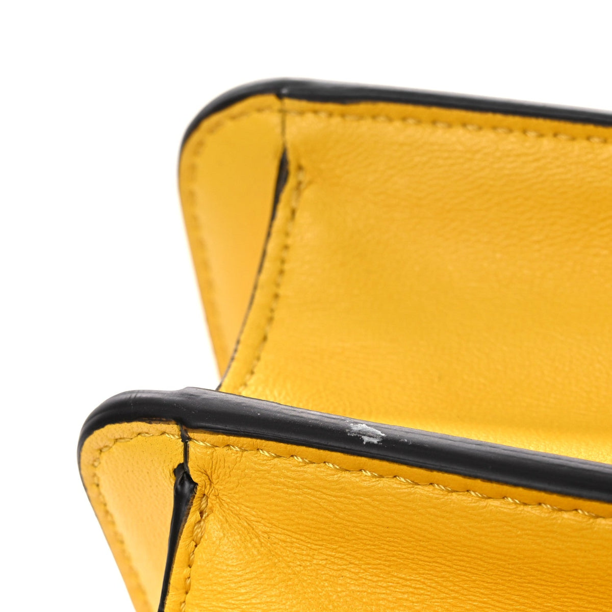 Nappa Small Peekaboo I SEE U East West Chain Satchel Limone