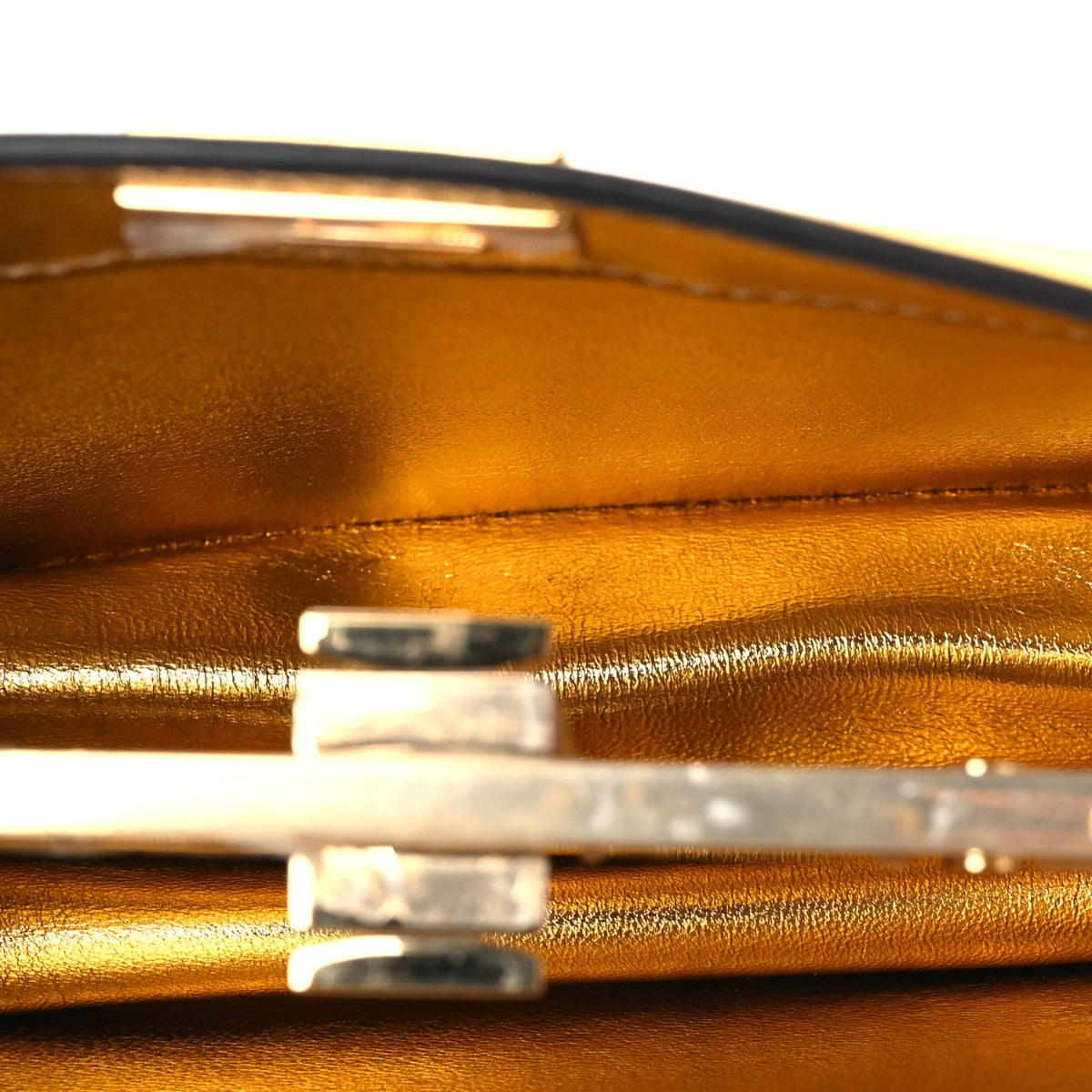 Nappa Small Peekaboo I SEE U East West Chain Satchel Limone