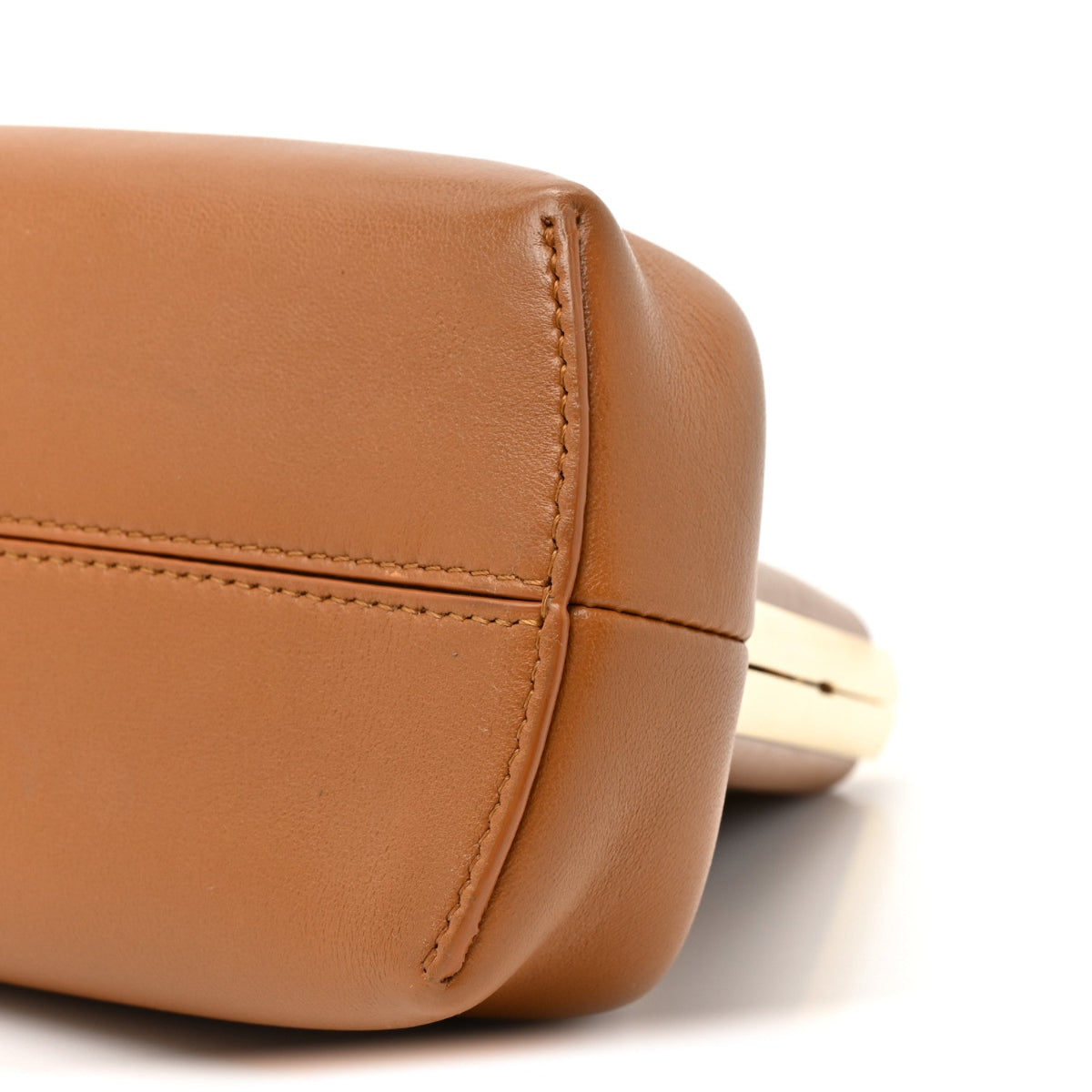 Shiny Nappa Small Fendi First Caramello