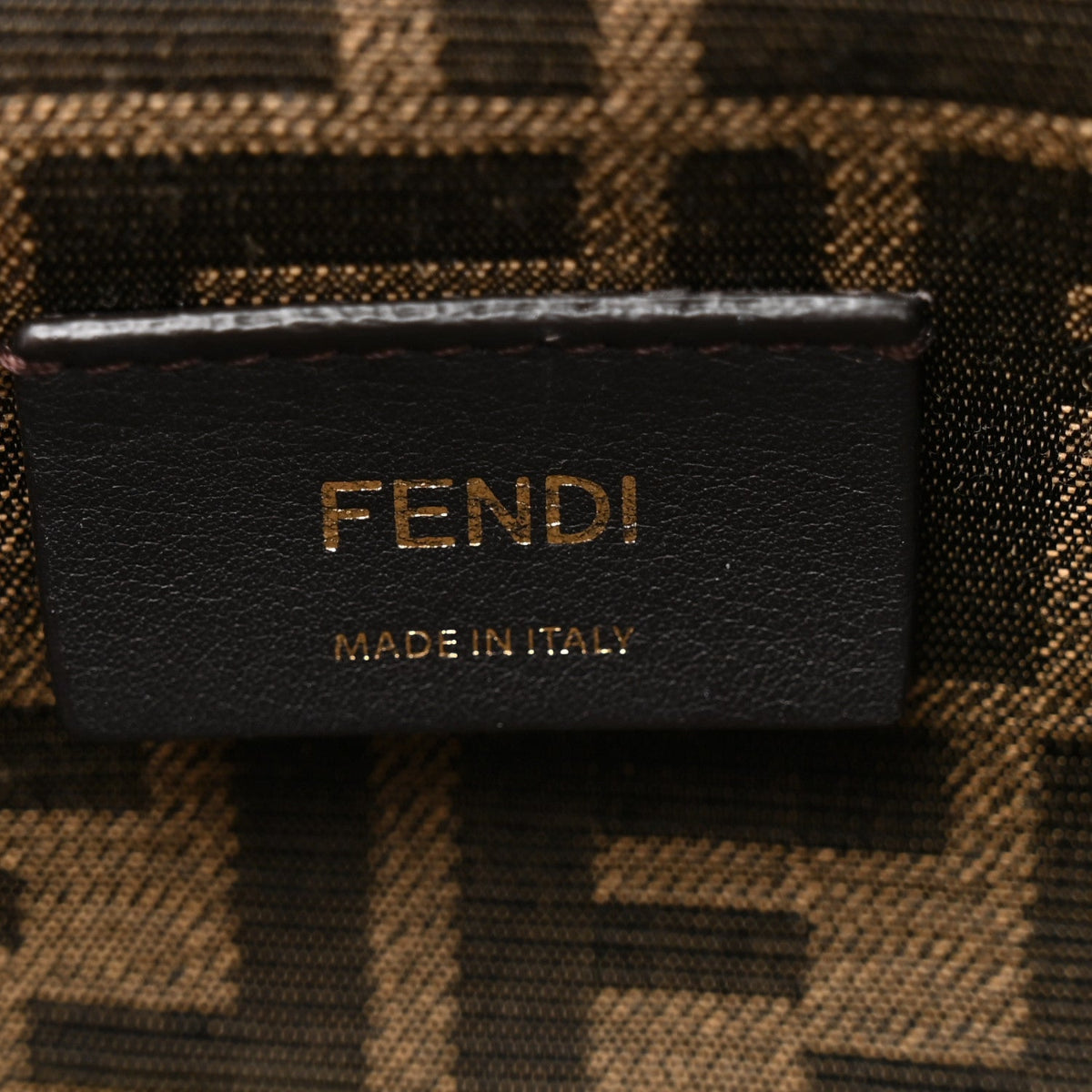Shiny Nappa Small Fendi First Caramello
