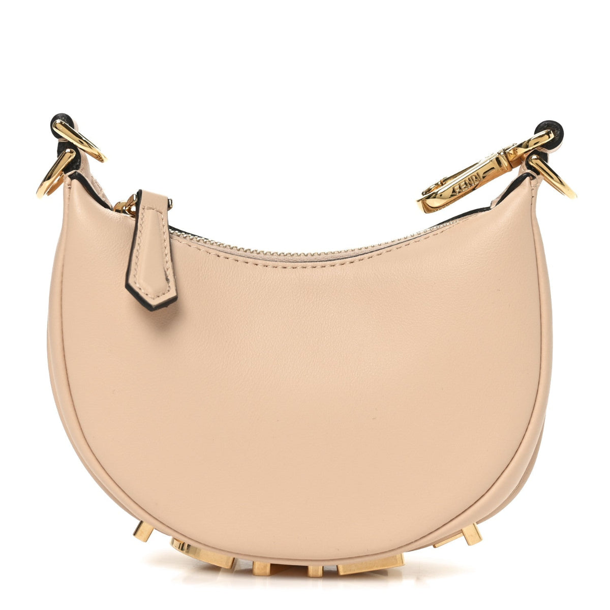 Vitello Grace Matte Nano Fendigraphy Hobo Bag Light Rose