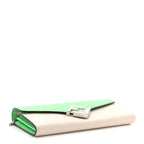 Vitello King Cruise FF Diamonds Continental Envelope Wallet On Chain Latte Edamame