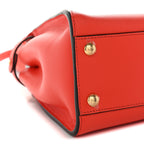 Vitello Seta Suede FF Mini Peekaboo Iconic Satchel Tulipano Miele Moro
