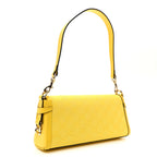 GG Monogram Textured Dollar Calfskin Small Luce Shoulder Bag Yellow