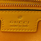 GG Monogram Textured Dollar Calfskin Small Luce Shoulder Bag Yellow
