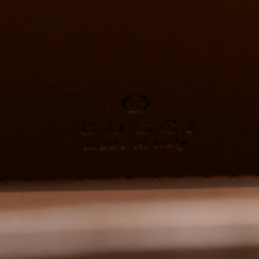 GG Supreme Monogram Azalea Calfskin Web Mini Jackie 1961 Hobo Beige Ebony Brown Sugar