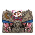 GG Supreme Monogram Embroidered Medium Dionysus Shoulder Bag Blue