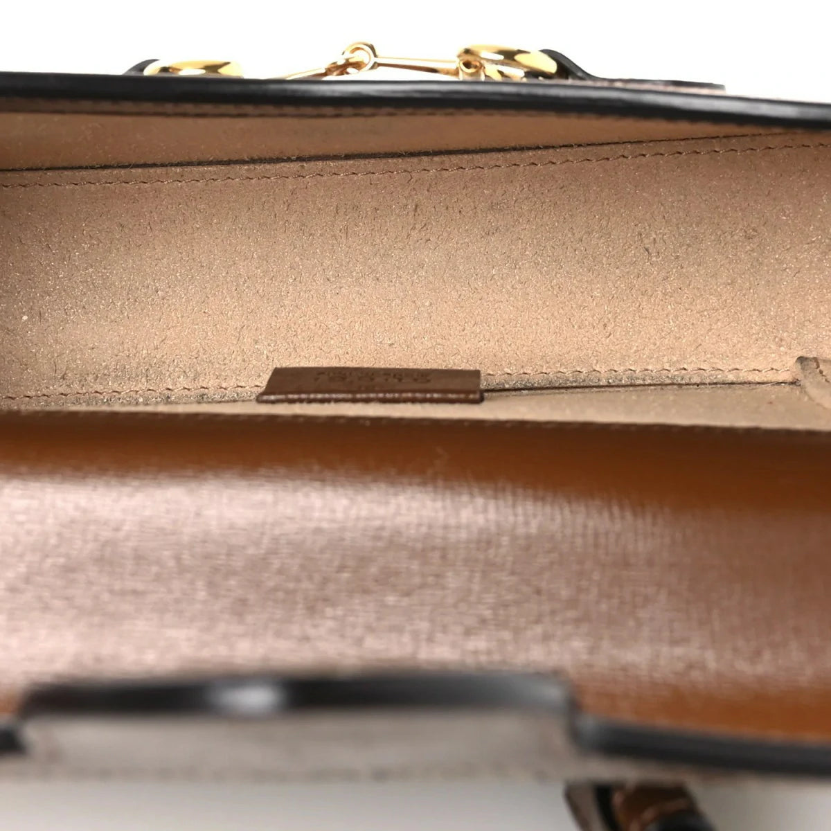 GG Supreme Monogram Mini Horsebit 1956 Shoulder Bag Beige Brown Sugar