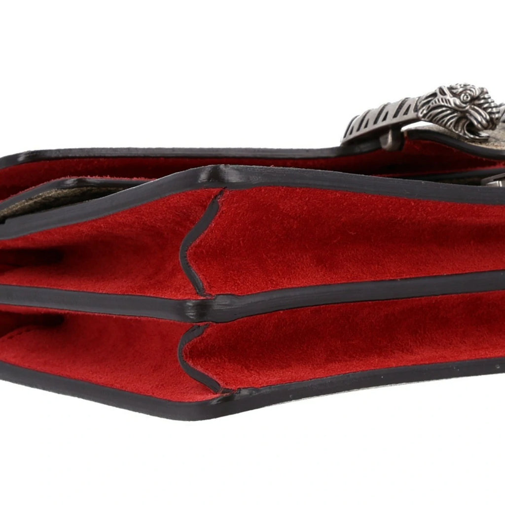 GG Supreme Monogram Small Dionysus Shoulder Bag Red