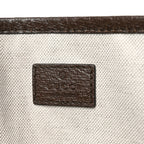 GG Supreme Monogram Textured Calfskin Medium Ophidia Shoulder Tote Bag Beige Ebony New Acero