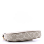 GG Supreme Monogram Textured Dollar Calfskin Web Mini Ophidia GG Handbag Beige Mystic White Oatmea