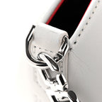 Box Calfskin Mini Lock Antigona Shoulder Bag Black White