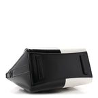 Box Calfskin Mini Lock Antigona Shoulder Bag Black White