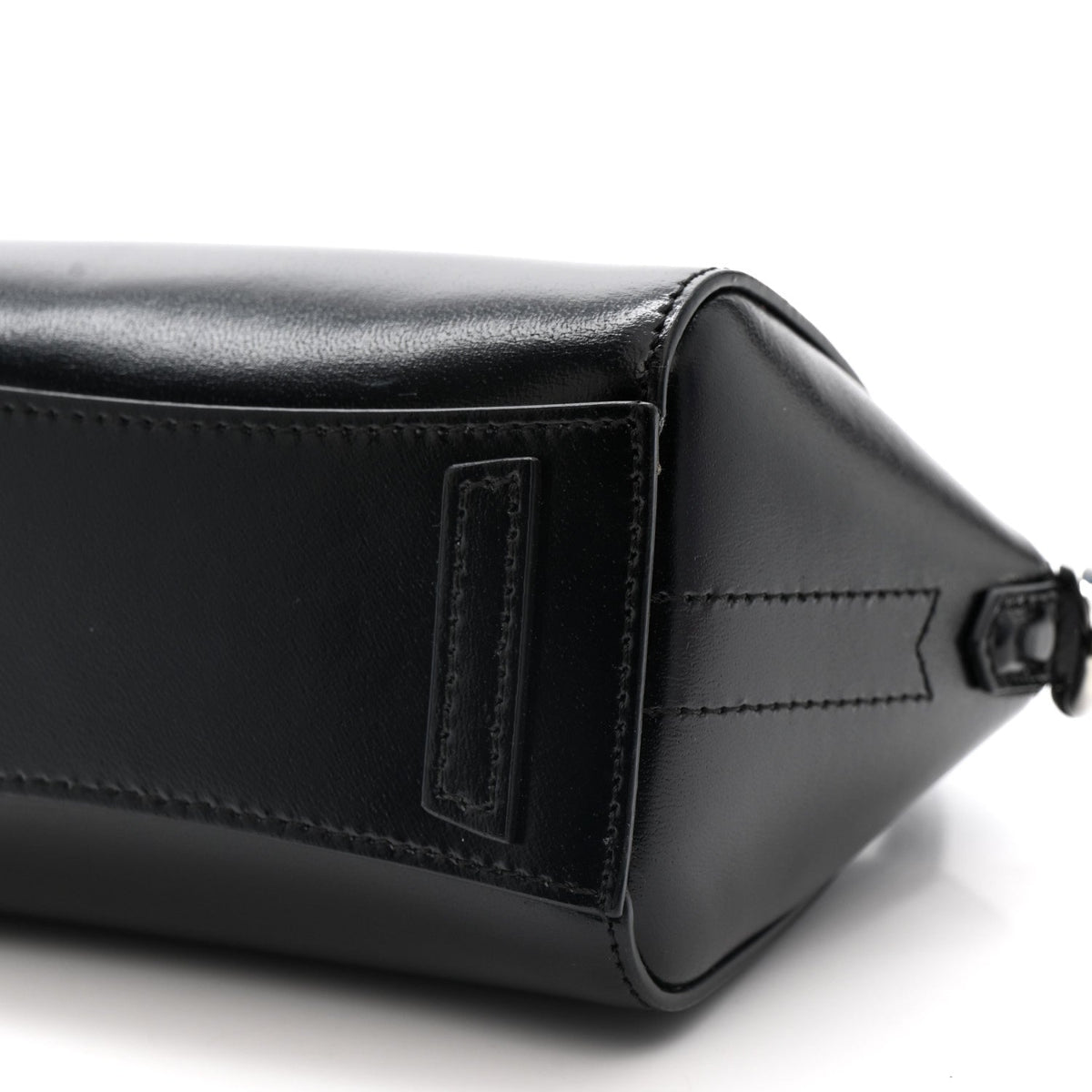 Shiny Lord Calfskin Micro Antigona Black