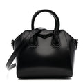 Shiny Lord Calfskin Micro Antigona Black