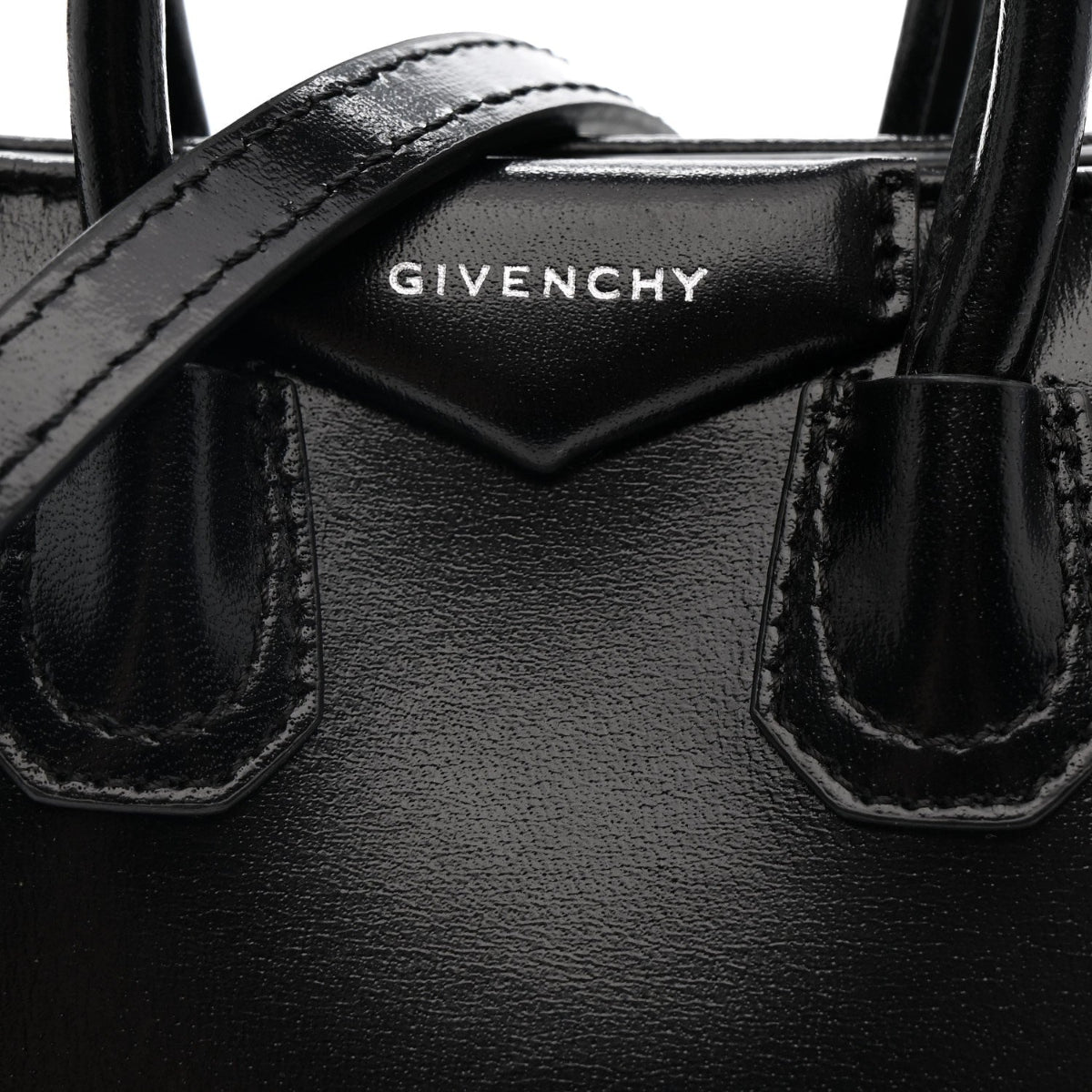 Shiny Lord Calfskin Micro Antigona Black