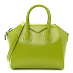 Shiny Lord Calfskin Mini Antigona Citrus Green