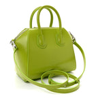 Shiny Lord Calfskin Mini Antigona Citrus Green