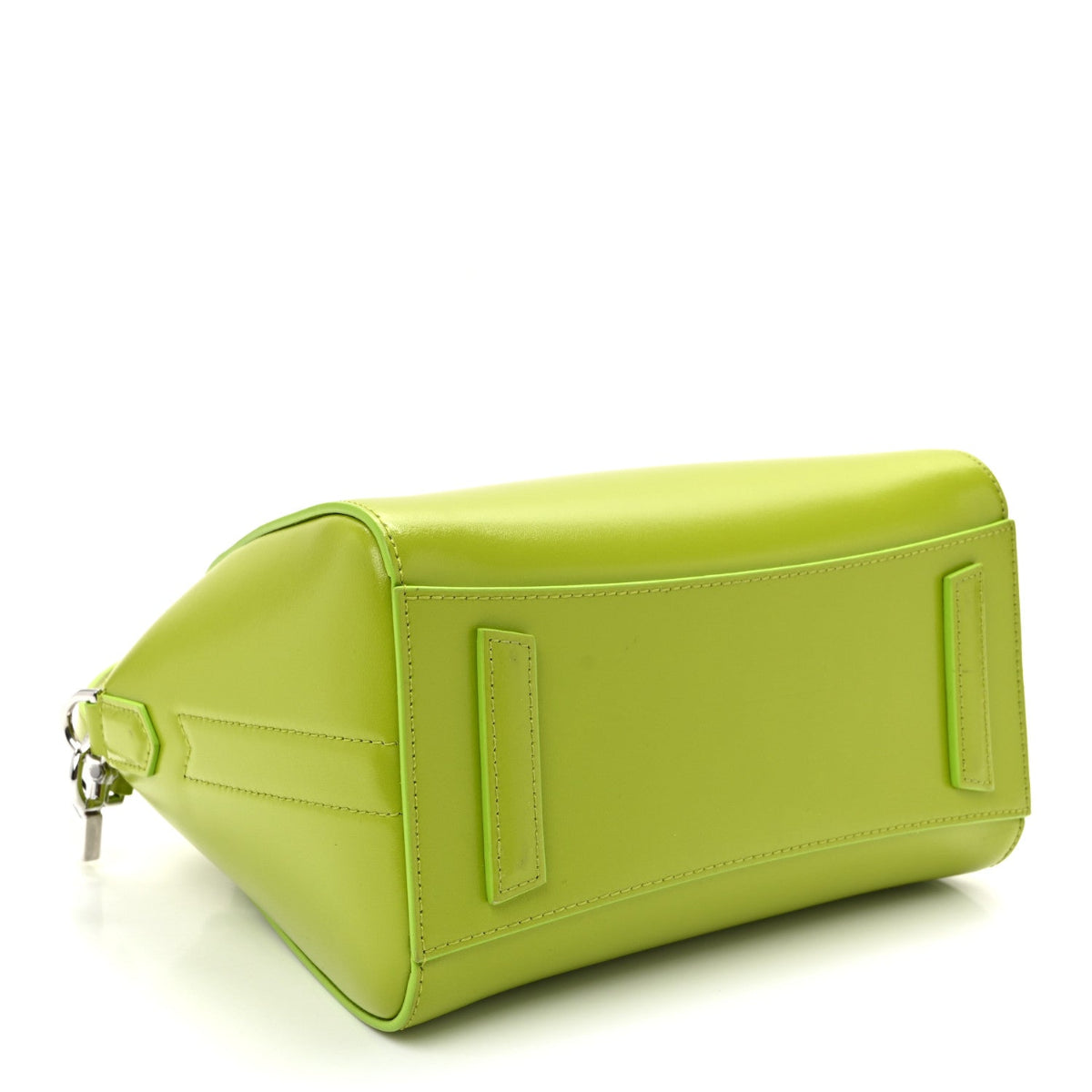 Shiny Lord Calfskin Mini Antigona Citrus Green