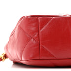 Goatskin Quilted Medium Chanel 19 Flap Red