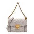 Goatskin Quilted Medium GV3 Shoulder Bag Beige