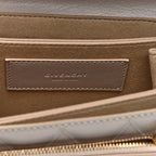 Goatskin Quilted Medium GV3 Shoulder Bag Beige