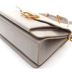 Goatskin Quilted Medium GV3 Shoulder Bag Beige