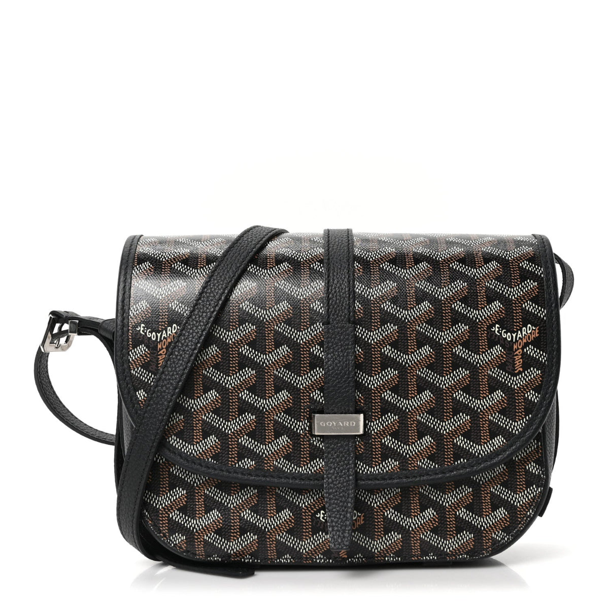 Goyardine Belvedere II PM Messenger Bag Black