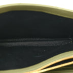 Grain De Poudre Matelasse Chevron Monogram Chain Wallet Pistachio