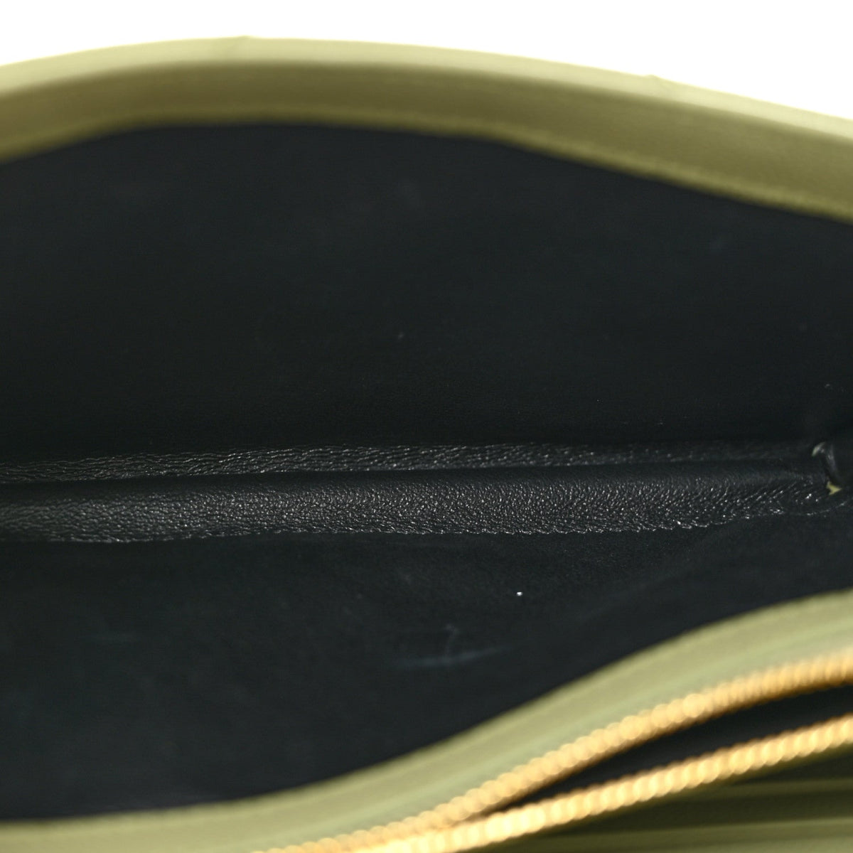 Grain De Poudre Matelasse Chevron Monogram Chain Wallet Pistachio