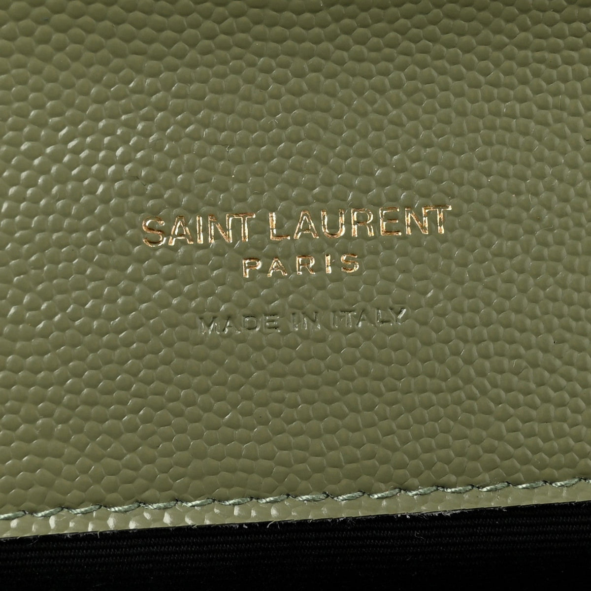 Grain De Poudre Matelasse Chevron Monogram Envelope Clutch Light Sage