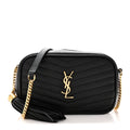Grain De Poudre Matelasse Monogram Mini Lou Camera Bag Black