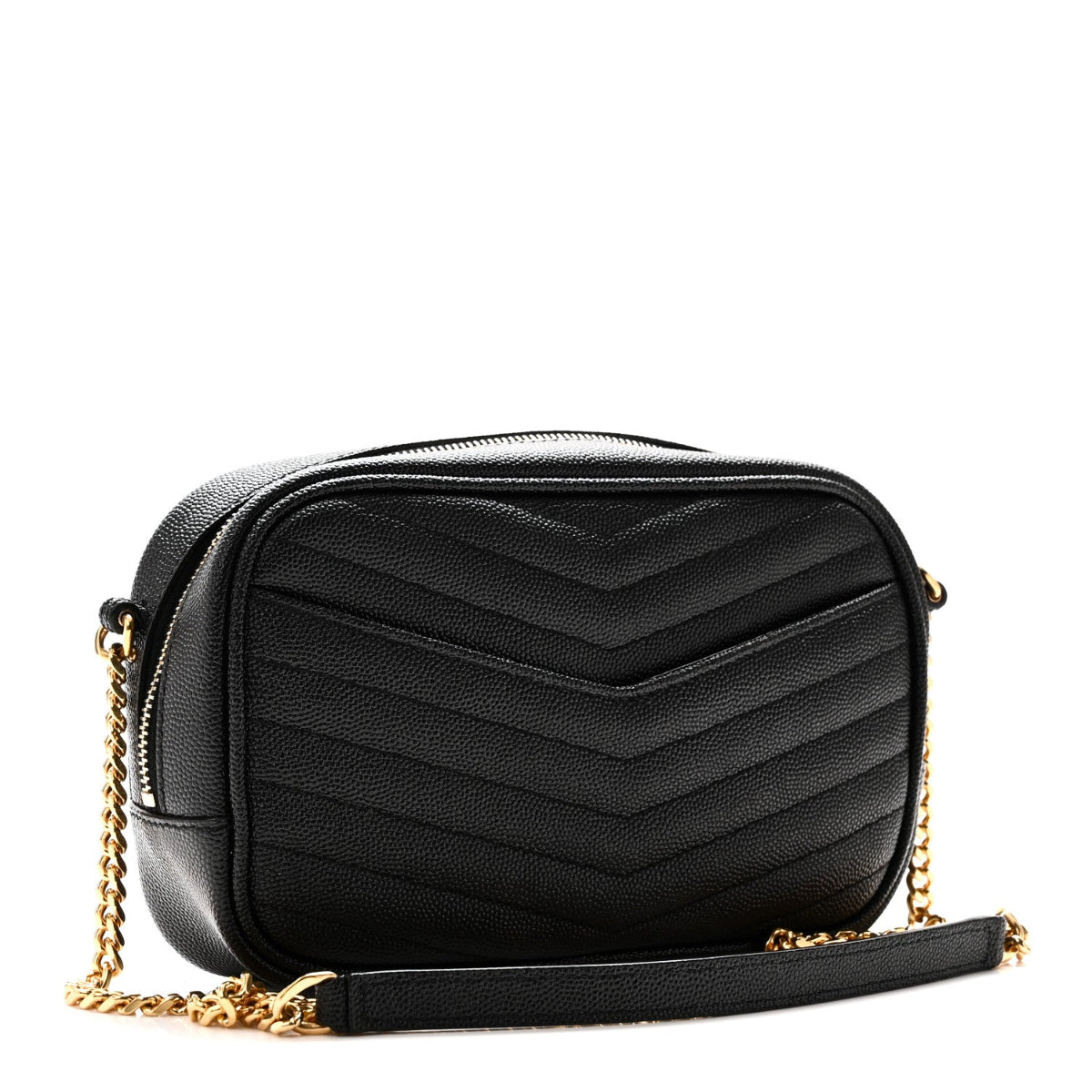 Grain De Poudre Matelasse Monogram Mini Lou Camera Bag Black