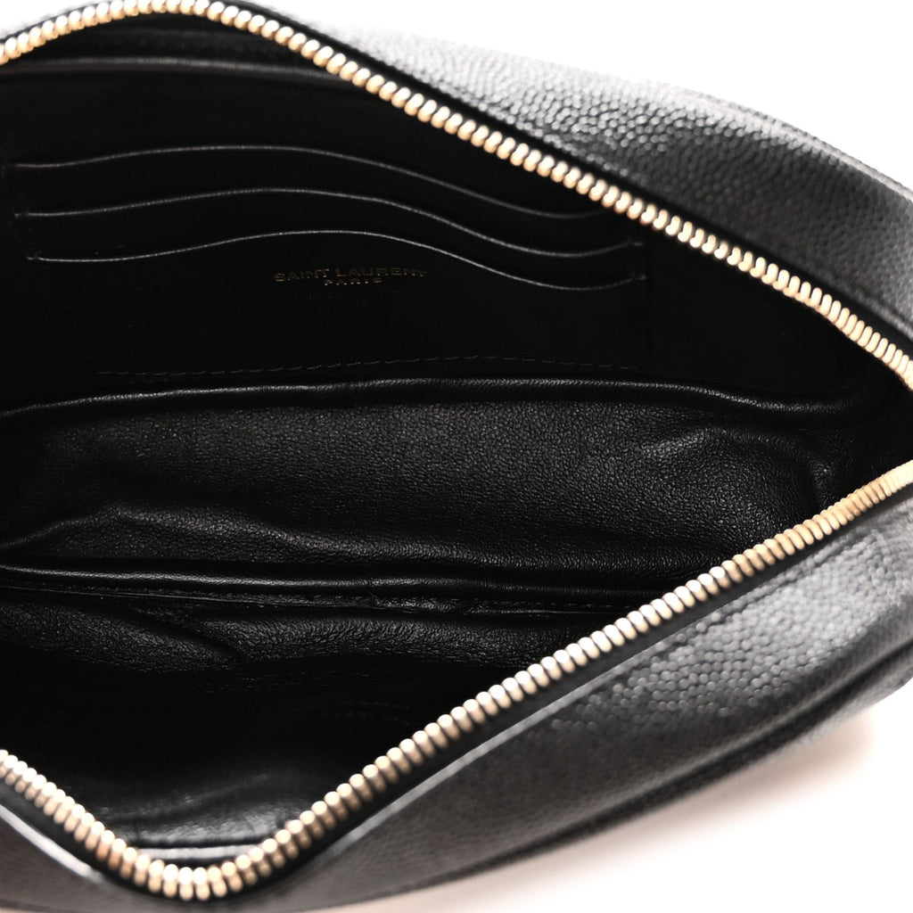 Grain De Poudre Matelasse Monogram Mini Lou Camera Bag Black