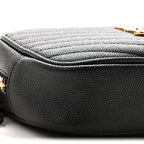 Grain De Poudre Matelasse Monogram Mini Lou Camera Bag Black