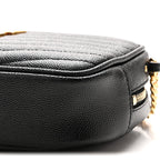Grain De Poudre Matelasse Monogram Mini Lou Camera Bag Black