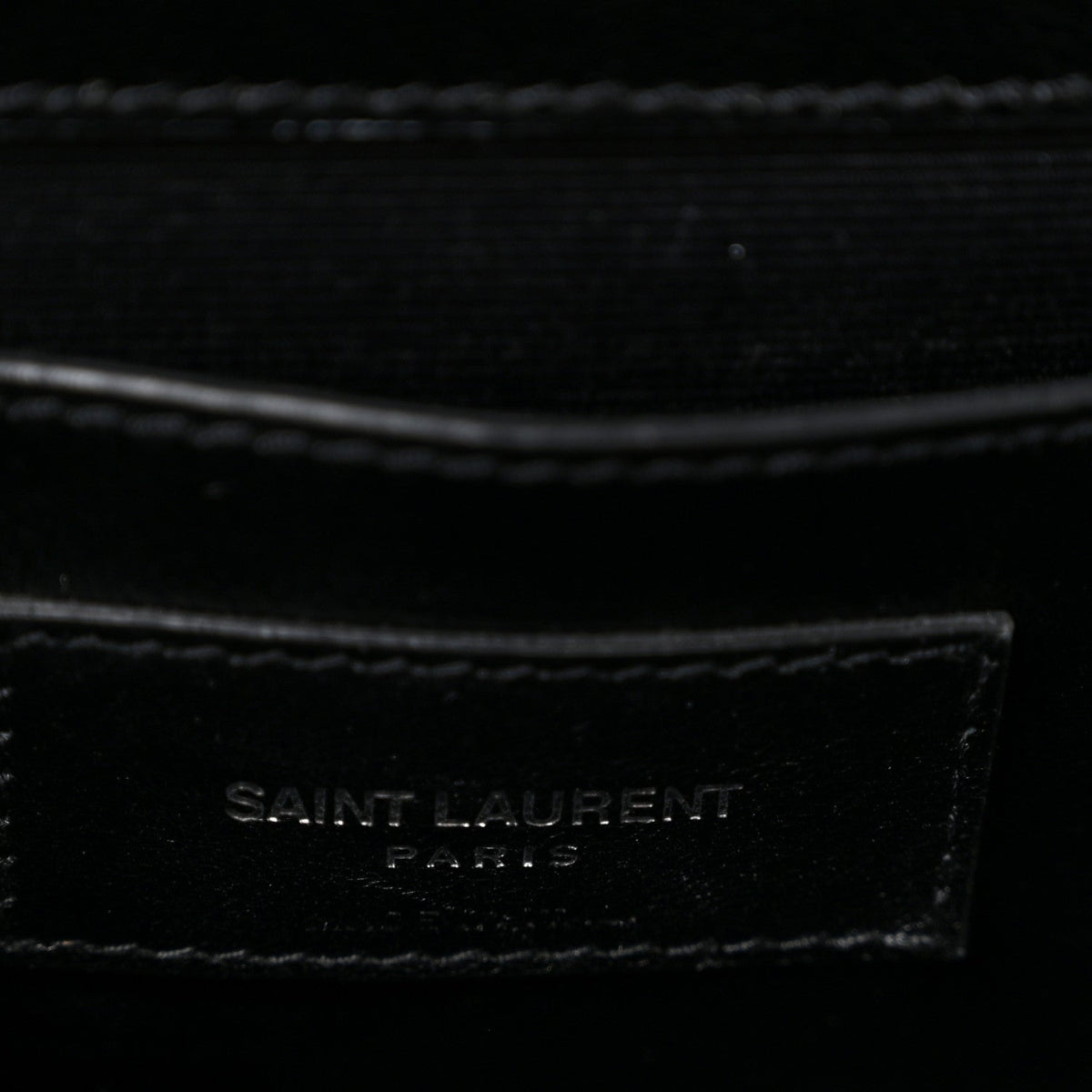 Grain De Poudre Medium Classic Monogram Kate Satchel Black White