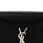 Grain De Poudre Medium Classic Monogram Kate Satchel Black White