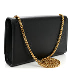 Grain De Poudre Medium Classic Monogram Kate Satchel Black