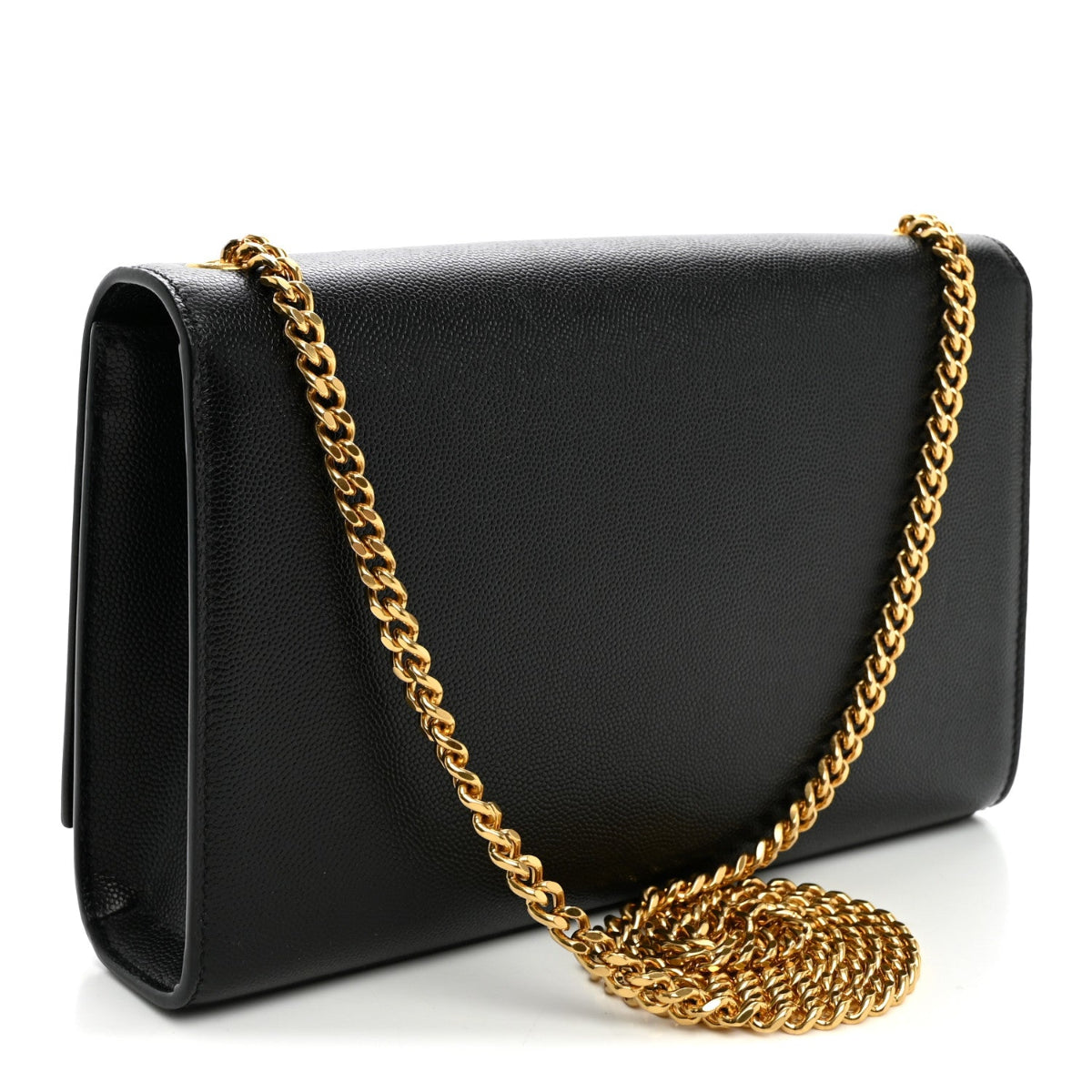 Grain De Poudre Medium Classic Monogram Kate Satchel Black