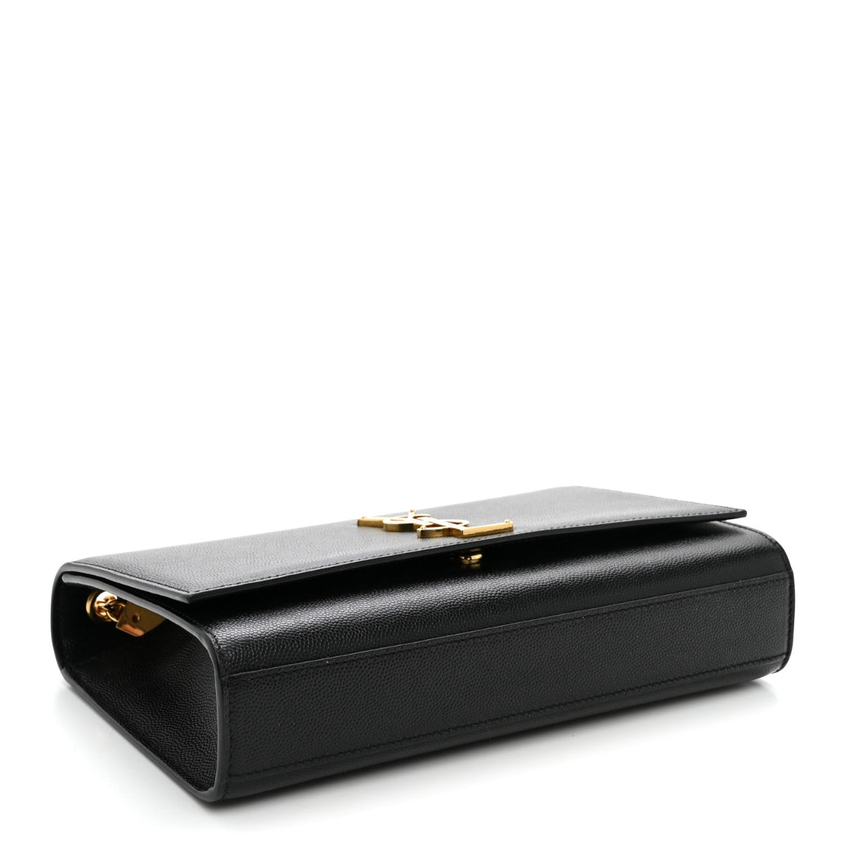Grain De Poudre Medium Classic Monogram Kate Satchel Black