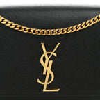 Grain De Poudre Medium Classic Monogram Kate Satchel Black