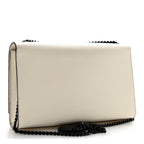 Grain De Poudre Medium Classic Monogram Kate Satchel Porcellana Black