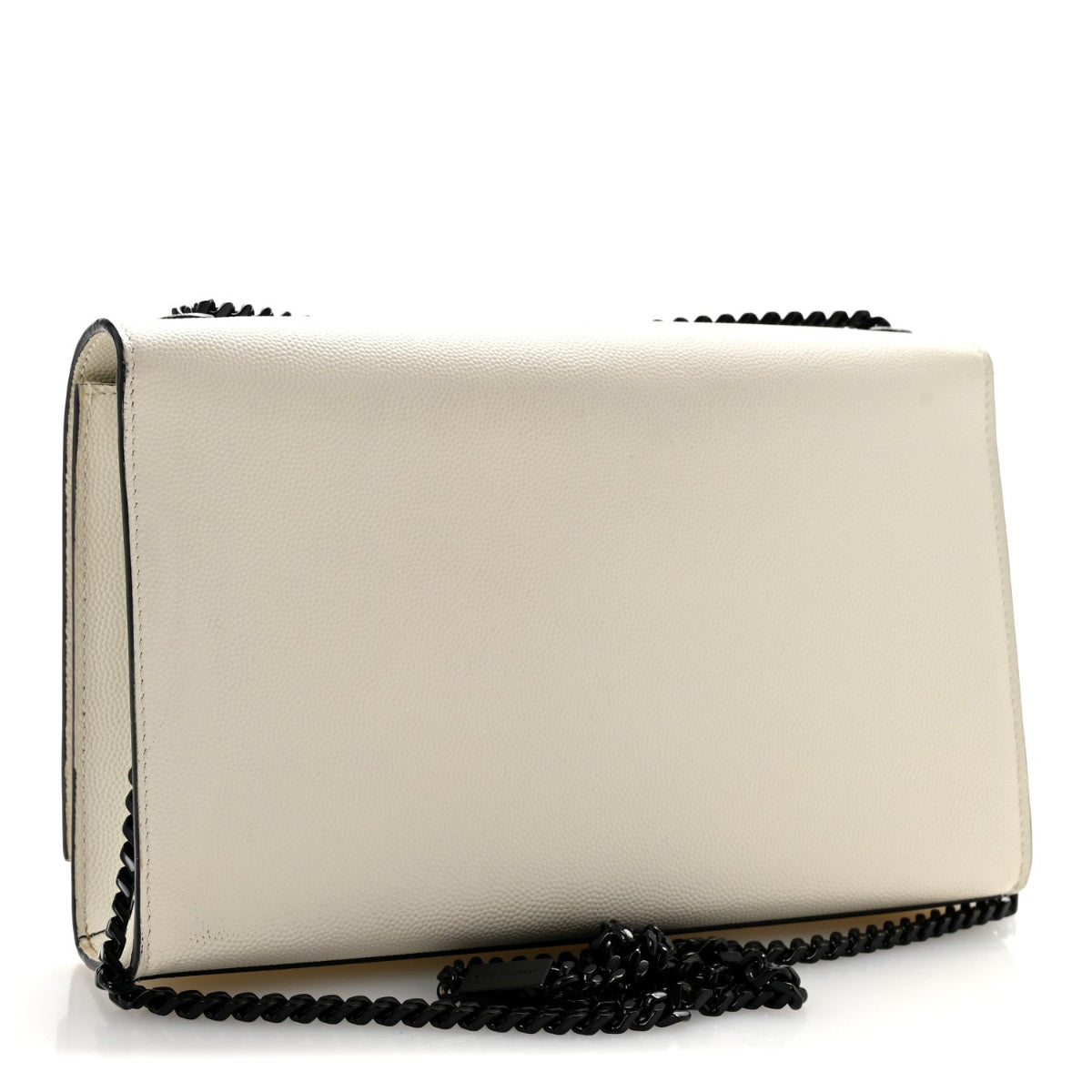 Grain De Poudre Medium Classic Monogram Kate Satchel Porcellana Black