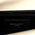 Grain De Poudre Medium Classic Monogram Kate Satchel Porcellana Black