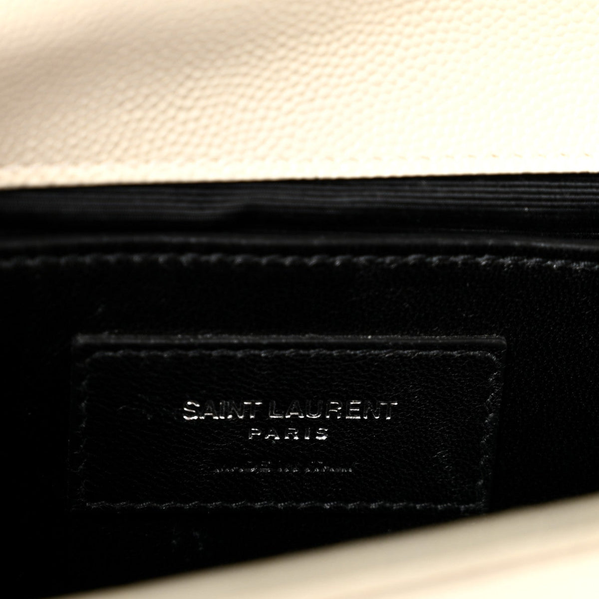 Grain De Poudre Medium Classic Monogram Kate Satchel Porcellana Black