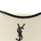 Grain De Poudre Medium Classic Monogram Kate Satchel Porcellana Black
