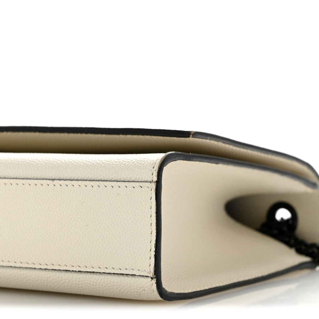 Grain De Poudre Medium Classic Monogram Kate Satchel Porcellana Black
